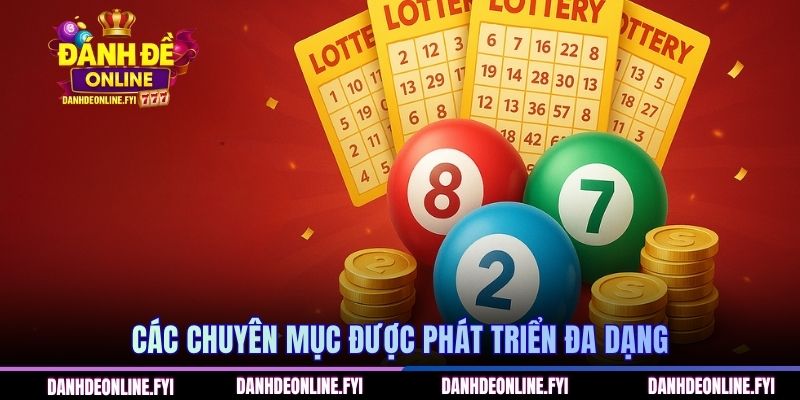 Đánh đề online 264 Các chuyên mục được phát triển đa dạng