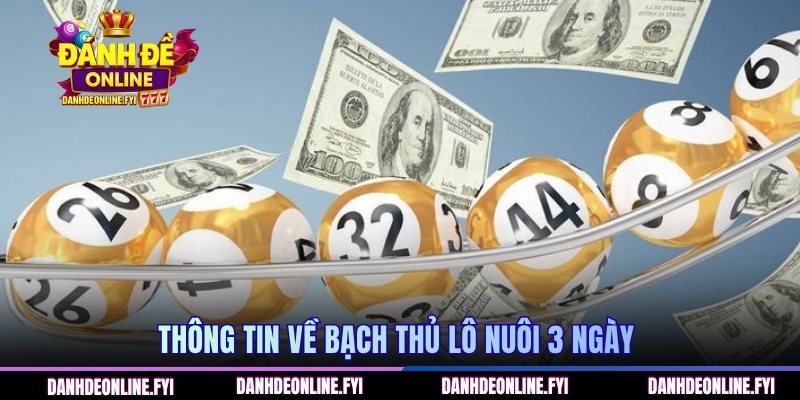Bạch Thủ Lô Nuôi 3 Ngày - Cách Tạo Dàn Số Chính Xác 1 Thông tin về bạch thủ lô nuôi 3 ngày